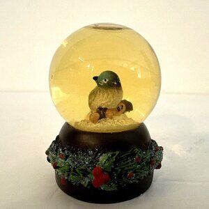 Bluebird Mini Christmas Snow Globe 2.5" Snowglobe By Roman Inc. #34679 - New